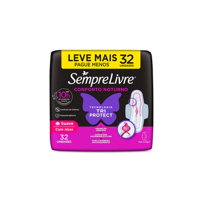 Absorvente Sempre Livre Noturno Max Suave
