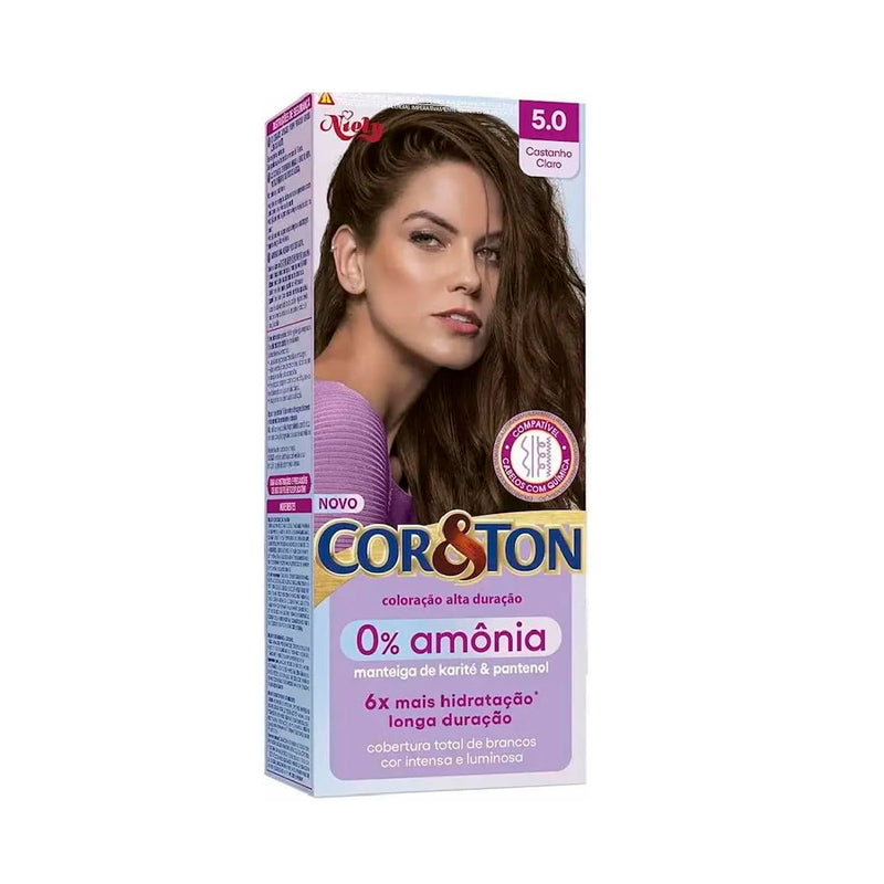 Tintura Sem Amônia 5.0 Castanho Claro Cor & Ton