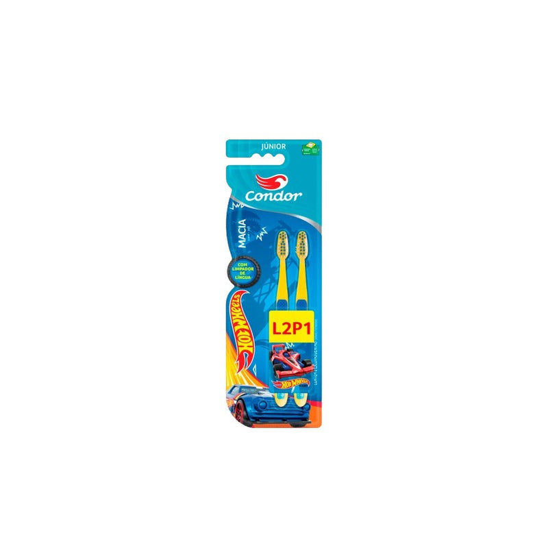 Escova Dental Infantil Condor Hot Wheels L2P1