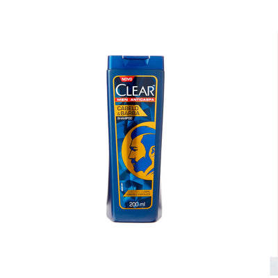 Shampoo Clear Men Cabelo e Barba 200 Ml