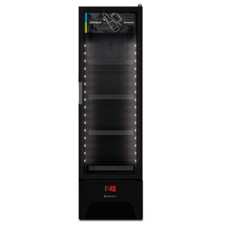 Cervejeira Vertical Metalfrio 337 Litros Optima All Black VN28RH 110V
