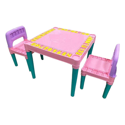 Mesa e cadeira Infantil Rosa Tritec