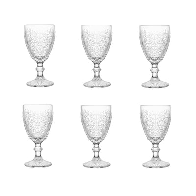 Jogo de Taças de Vidro para Vinho 6 Peças