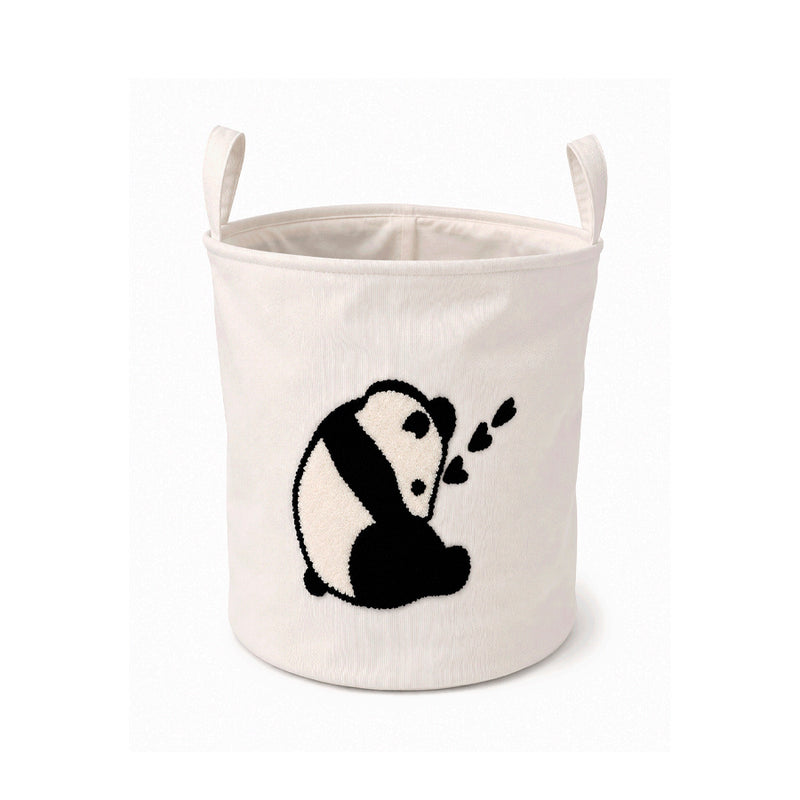 Cesto Organizador Infantil em Tecido  Panda 38x35cm