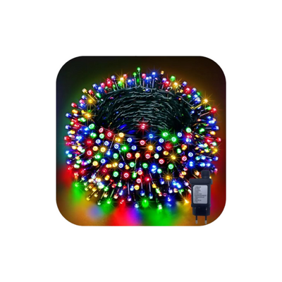 Pisca Colorido 500 Leds Fio Verde 50 M