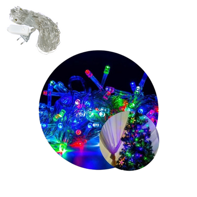 Pisca Colorido de 480 Leds Fio Branco 5 M