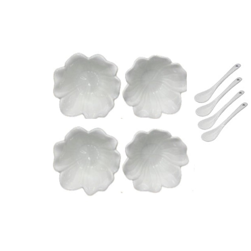 Kit Petisqueira Flor Em porcelana 8 PEÇAS  9,5