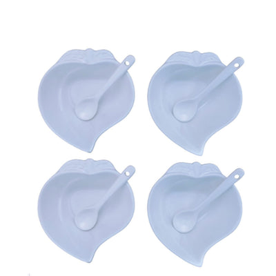 Kit Petisqueira Morango Porcelana 8 Peças - 10 cm