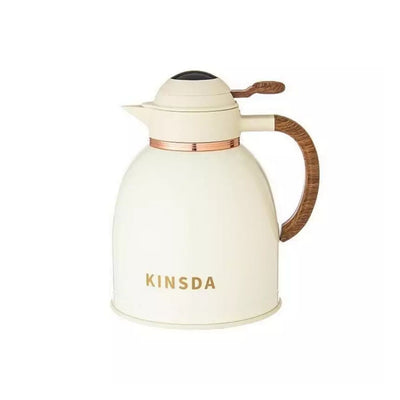 Garrafa Térmica com Infusor e  Alça de Madeira 850ml