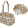 Cesta artesanal para Flores com Alça - 28 cm
