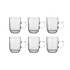 Jogo de Canecas de Vidro Cristal 6 Peças Deli