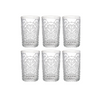 Jogo De Copo Vidro 6 Peças Arabesco 350ml Deli