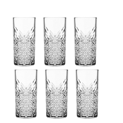 Jogo De Copo Vidro 6 Peças Deli 330 Ml   KB033-3