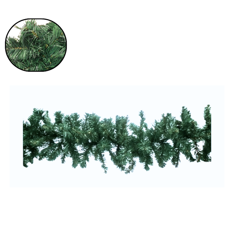 Festão Aramado Natalino 2,7m Verde 216