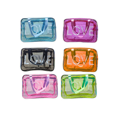 Kit Nécessaire Impermeável 2 Peças Love Sortidas