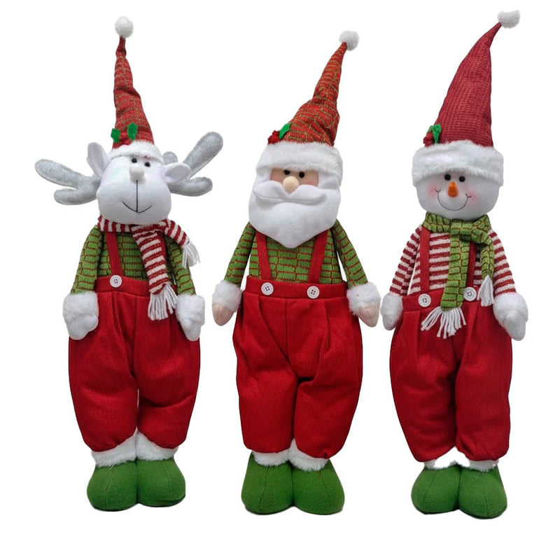 Boneco Natalino Decorativo 60cm- Boneco de Neve , Rena ou Papai Noel