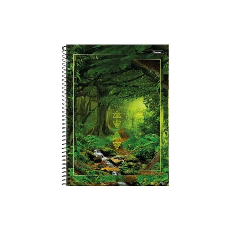 Caderno Foroni Capa Dura 4 Elementos 12 Matérias  Sortido