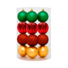 Kit de Bolas de Natal 7 cm - Cores Variadas