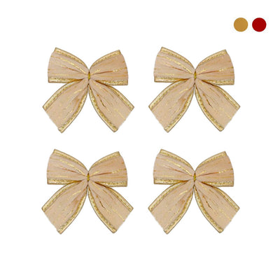 Laço Decorativo com Variação de Cores - 4 Unidades de 12cm