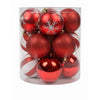 Kit com 12 Bolas Natalinas Cores Diversas -10cm