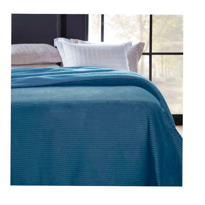 Cobertor Dyuri com Cinta 1,80 x 2,20m  Azul Jeans