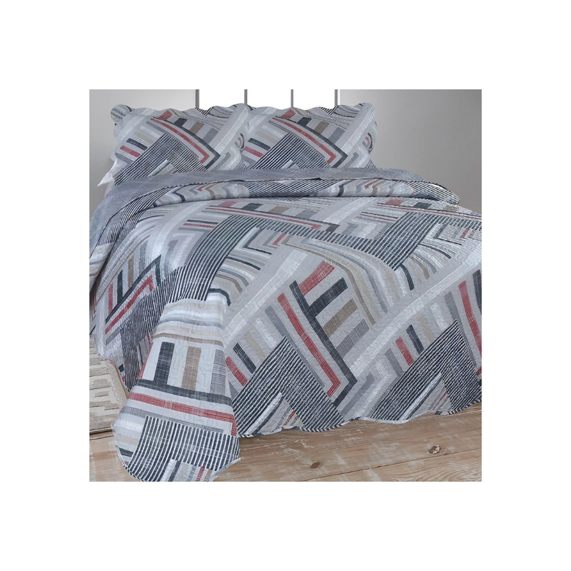 Colcha Ultra Olinda Cinza King 280X260
