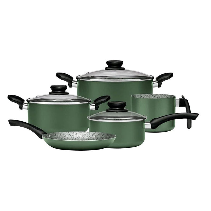 Conjunto de Panelas 5 Peças AA Verde - Panelux
