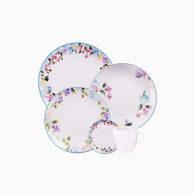 Aparelho de Jantar Tramontina Aura em Porcelana Decorada 20 Peças