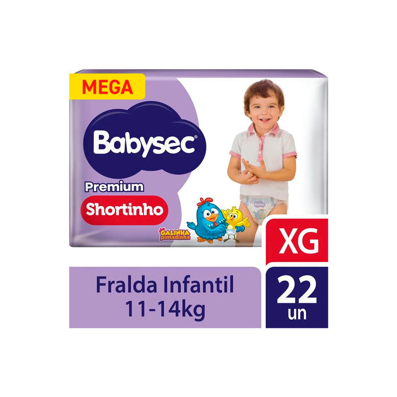 Fralda Babysec Galinha Pintadinha Pants Mega XG 22 Un
