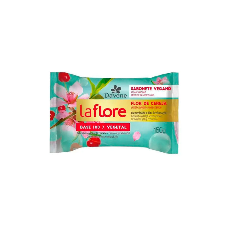 Sabonete em Barra Vegetal  La flore Flor de Cereja 150g