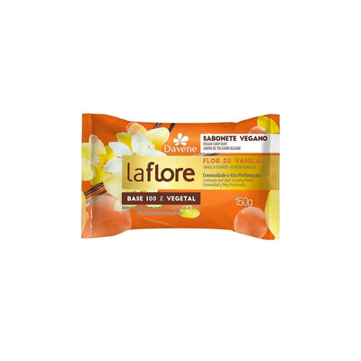 Sabonete Em Barra Vegetal Davene La Flore Flor De Vanila 150g