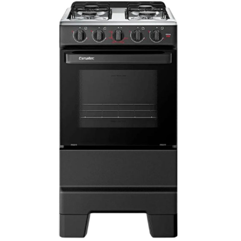 Fogão 4 Bocas Esmaltec Ideal Pop Acendimento Manual Preto