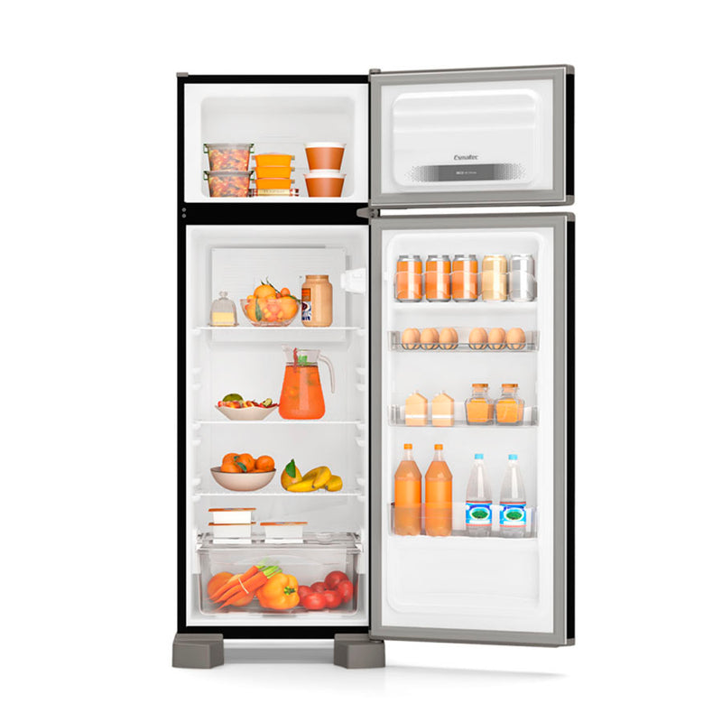 Geladeira Esmaltec Rcd34 Pro Black 276 Litros 2 Portas