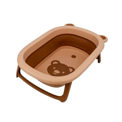 Banheira Dobrável em Silicone Baby Tub - Marrom