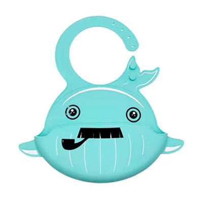 Babador De Silicone Com Pega Migalhas