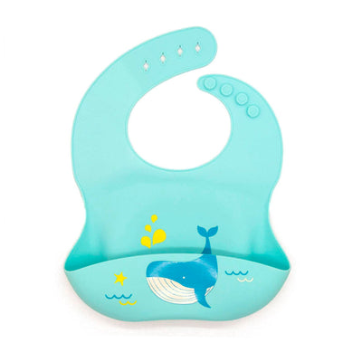 Babador De Silicone Com Pega Migalhas