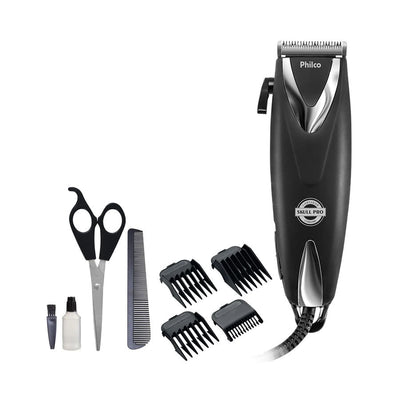 Cortador de Cabelos Philco PCR12CR Skull Pro Chrome 9 em 1 - 18W Preto