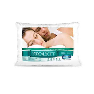 Travesseiro Percal Soft Suporte Macio 50x70cm - Trisoft