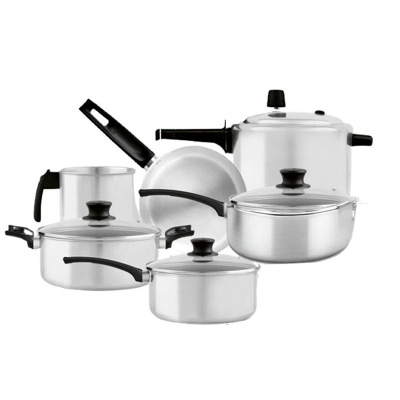Conjunto de Panelas 5 peças + Panela de Pressão Polida Panelux