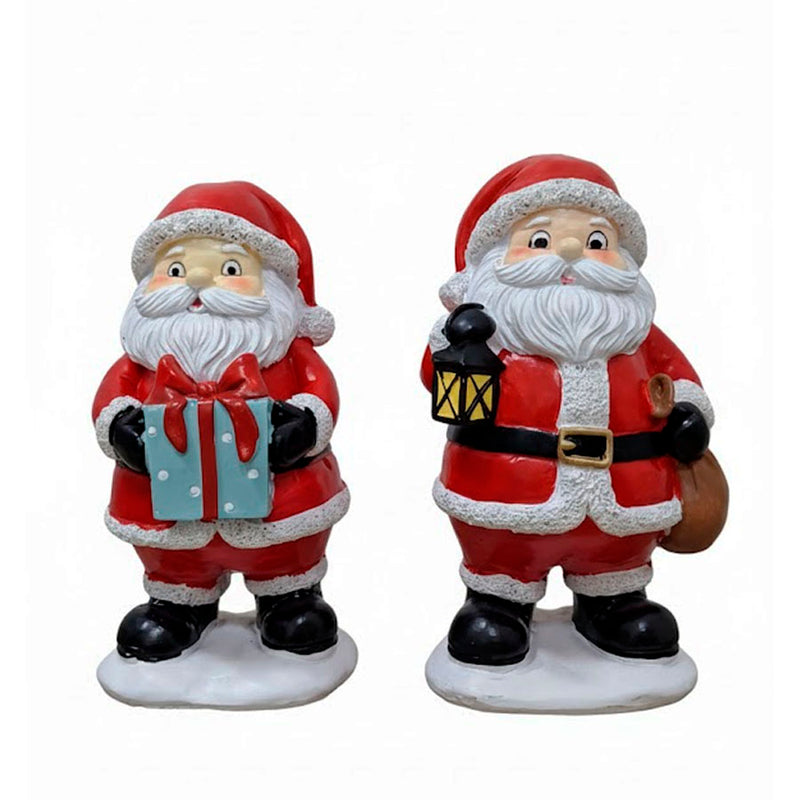 Papai Noel Decorativo em Resina 16cm - Duas Variações