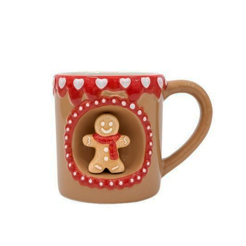 Caneca Natalina com Personagem em Relevo - 500ml (Modelos Variados)