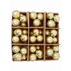 Cachos de Bolas Natalinas Douradas  4cm - Kit com 9 Cachos