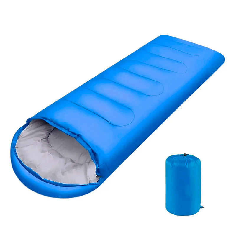 Saco de Dormir Camping Azul  - 1,95 x 150 cm