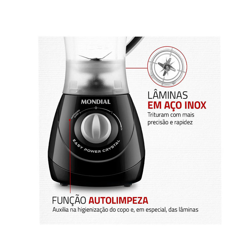 Liquidificador Pratic Power Mondial Preto