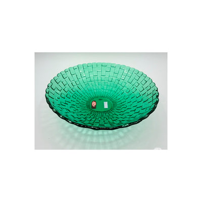 Centro  de Mesa Verde Esmeralda Deli Glass  321mm