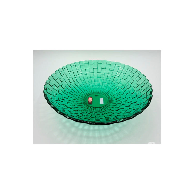 Centro  de Mesa Verde Esmeralda Deli Glass  321mm