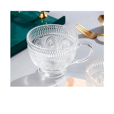 Conjunto De Xícara Com Pires + 2 Bowls Deli Glass