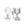Conjunto de 6 Taças Pequenas de Vidro para Licor Sortidas 50ML