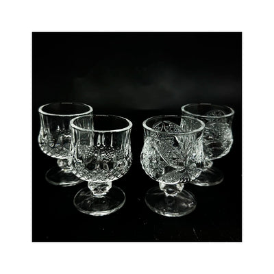 Conjunto de 6 Taças Pequenas de Vidro para Licor Sortidas 50ML