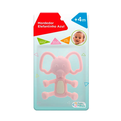 Mordedor Elefantinho Rosa Pais e Filhos